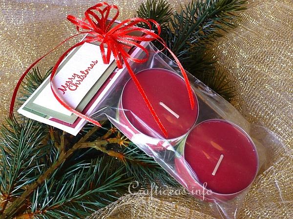 Christmas Gift Baggie with Jumbo Tea Lights