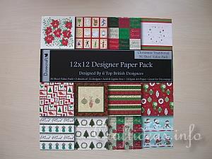 Christmas Memory Game - Scrapbook Paper Pack