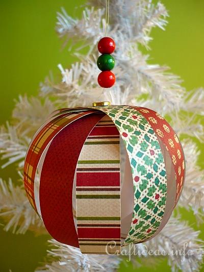 Christmas Paper Craft - Easy Delicate Paper Christmas Ornament