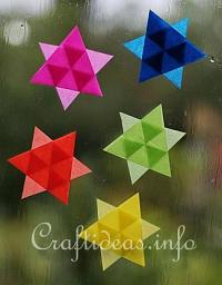 Christmas Paper Craft - Easy to Make Mini Transparent Stars