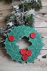 Christmas Paper Craft - Paper Wreath Ornament 
