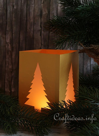 Christmas Paper Craft - Table Lantern 2