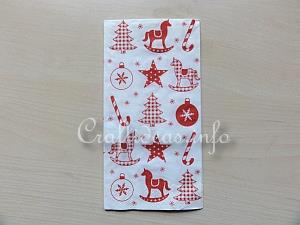 Christmas Paper Napkin With Red Motifs