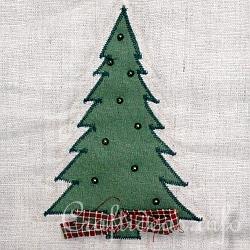 Christmas Quilt - Wall Hanging- Detail of Christmas Tree