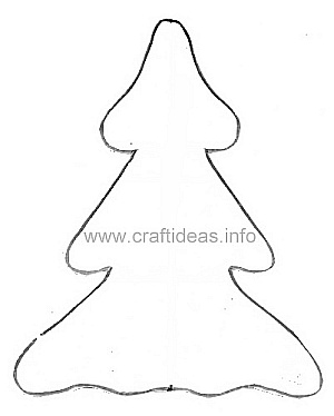 Christmas Tree Pattern for Snowman Decoration 500 c