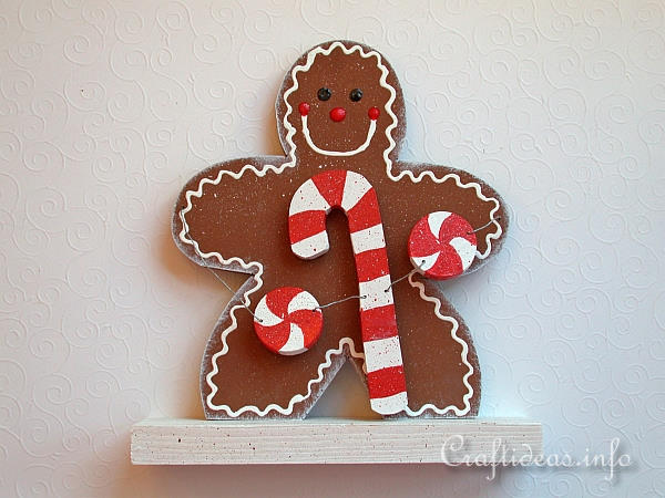 Christmas Wood Craft - Gingerbread Decoration