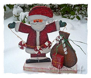 Christmas Wood Craft - Santa Claus
