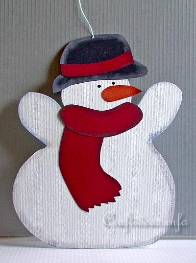 Christmas and Winter Paper Craft - Paper Snowman
