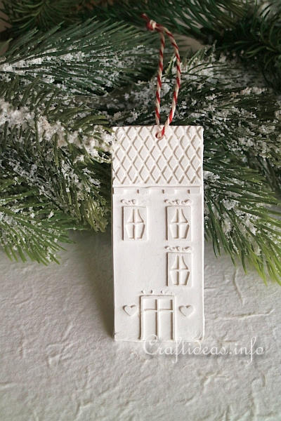 Clay House Ornament 1