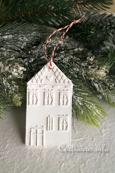 Clay House Ornament 2