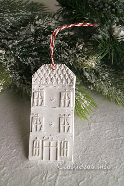 Clay House Ornament 3