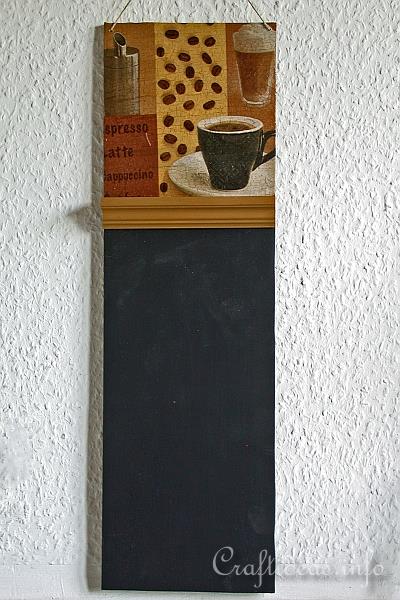 Coffee Shop Chalkboard Craft