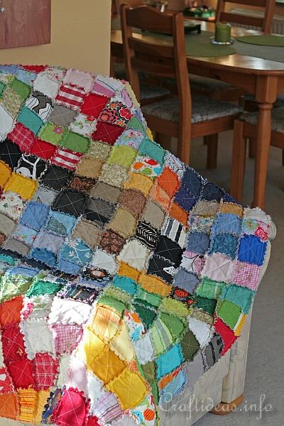 Colorful Rag Quilt 1