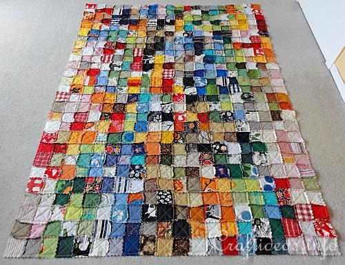 Colorful Rag Quilt 2