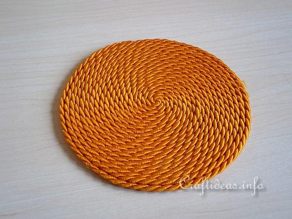 Corded Drink Coaster - Detail