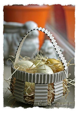 Corrugated Paper Easter Basket 