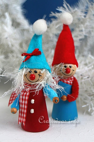 Craft Idea for Christmas - Christmas Elves