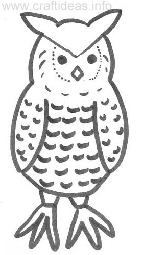 Craft Pattern - Fall - Owl