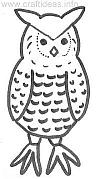 Craft Pattern - Fall - Owl 