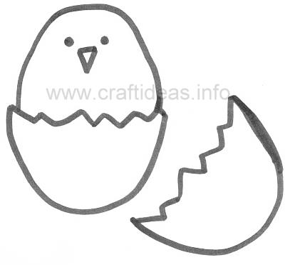 Craft Pattern - Spring - Chick and Egg