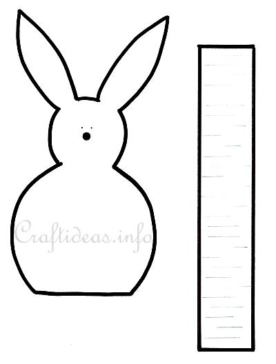 Craft Template - Easter Bunny Egg Holder
