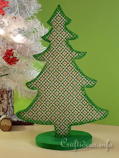 Craft for Christmas - Wooden Christmas Tree Decoration