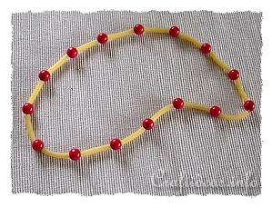 Craft for Preschool Kids - Bead and Noodle Necklace