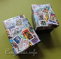 Crafting with Postage Stamps - Decoupage Box 