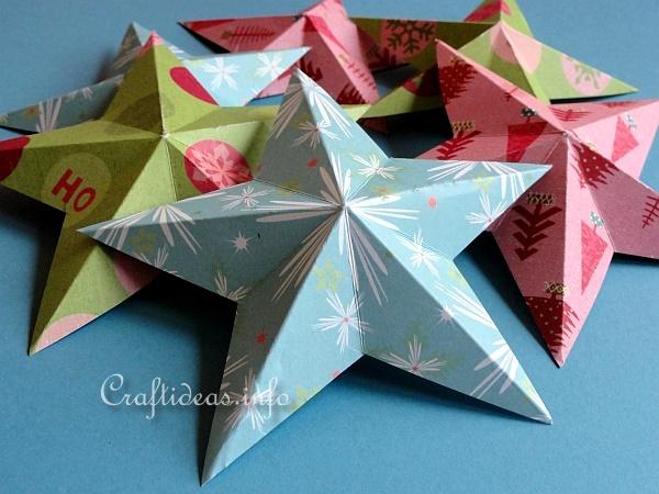 Dimensional 5-Pointed Paper Stars 3