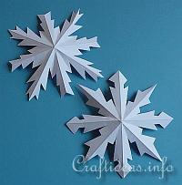 Dimensional Paper Snowflakes