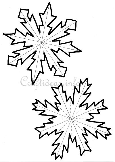 Dimensional Snowflakes Pattern