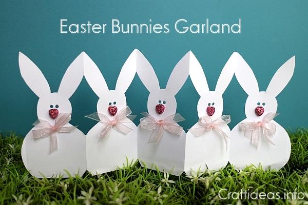 Easter Bunnies Paper Garland