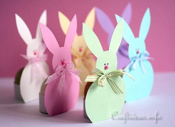 Easter Bunny Paper Egg Holders 1