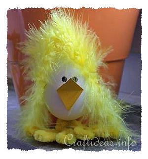 Easter Craft - Fuzzy the Bad Hair Day Chick 