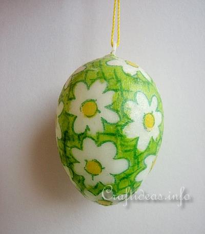 Easter Craft for Kids - Decoupage Easter Egg Using Paper Napkins 2
