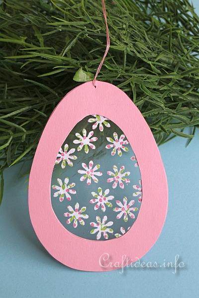 Easter Craft for Kids - Transparent Easter Egg Window Decoration 2