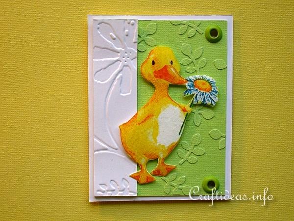 Easter Duck Artist Trading Card