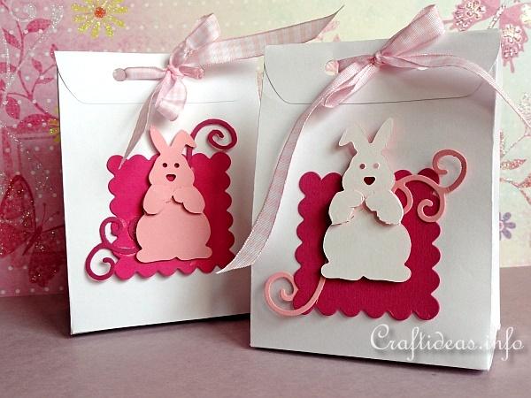 Easter Goodie Bags with Easter Bunnies