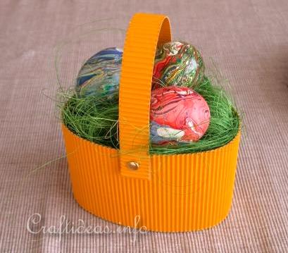 Easter Paper Craft for Kids - Easy Easter Basket