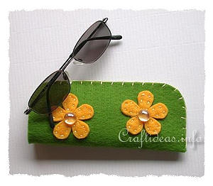 Fabric and Sewing Crafts - Felt Glasses Case