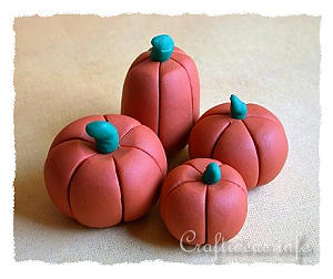 Fall Craft - Polymer Clay Pumpkin Set
