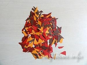 Fall Craft for Kids - Paper Mosaic Leaves Tutorial 1