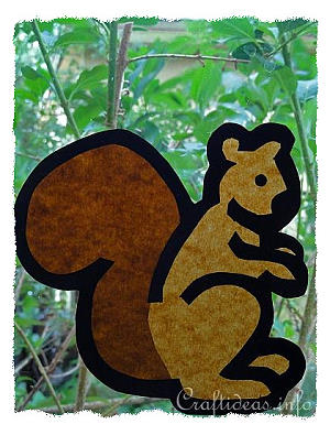 Fall Craft for Kids - Paper Squirrel
