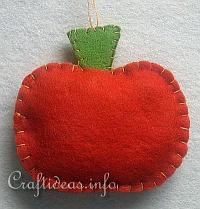 Fall Crafts - Crafts Using Felt - Felted Pumpkin Hanger
