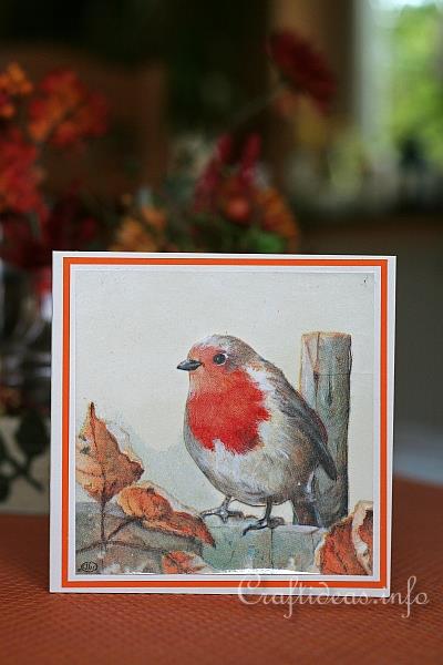Fall Robin Greeting Card 1