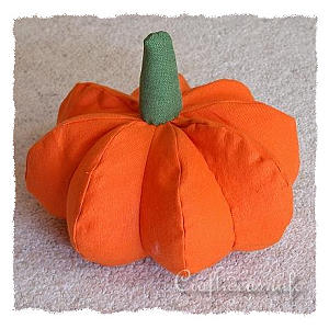 Fall Sewing Craft Project - Fabric Pumpkin 