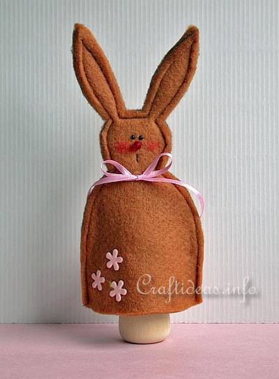 Felt Craft for Easter - Felt Bunny Egg Warmer 1