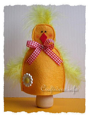 Felt Craft for Easter - Felt Chick Egg Warmer 