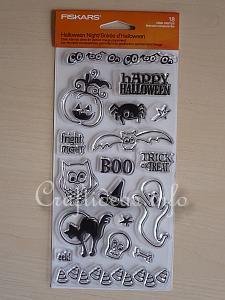 Fiskars Clear Halloween Stamps