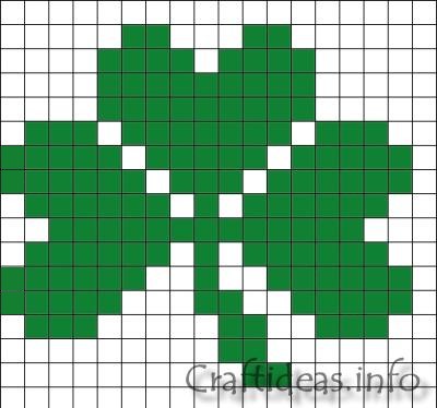 Fuse Bead Clover Pattern 400